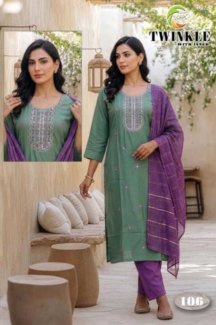 Desi kudi twinkle 3pcs kurtis official wholesaler